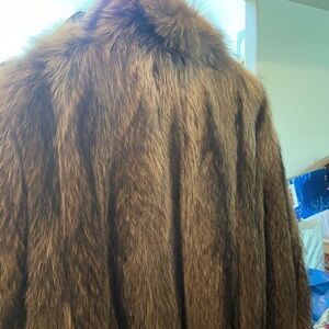 Fur coat, plush and elegant